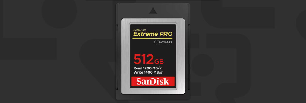 samdisk512cfb 1536x518 - SanDisk Extreme PRO 512GB CFexpress Type-B $229 (Reg $599)