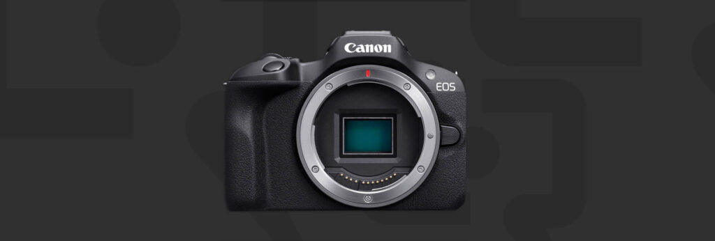 canoneosr100header 1536x518 - Canon EOS R100 w/18-45mm $499 (Reg $599)
