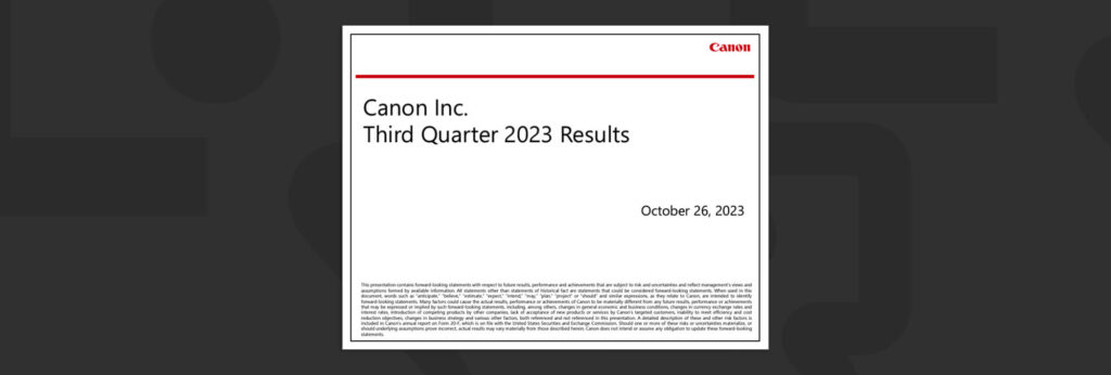 canonq32023 1536x518 - Canon Inc. releases Q3 2023 Financial Results