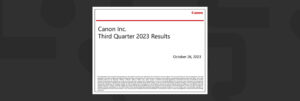 canonq32023 1536x518 - Canon Inc. releases Q3 2023 Financial Results